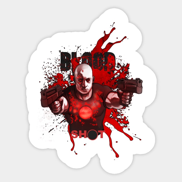 soldier's blood Sticker by sambukino